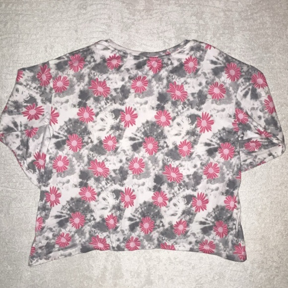 Kikit Flower Tie Dye Hippie BOHO Long Sleeve Crewneck Sweatshirt - Picture 6 of 6